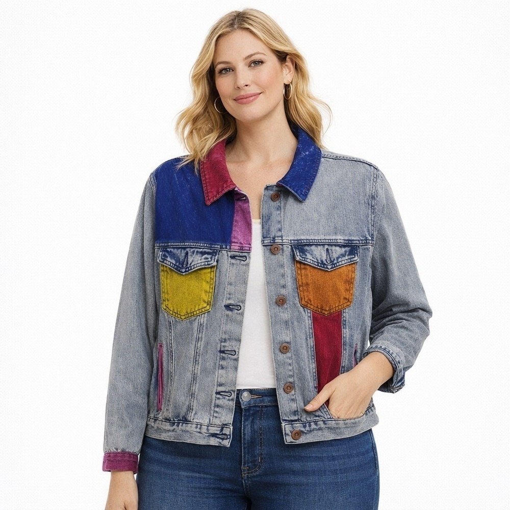 Forever 21 Fun Accent Jean Jacket. NWT